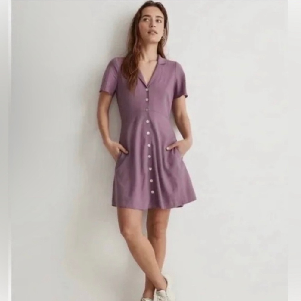 NWOT MADEWELL LINEN BUTTON DOWN DRESS